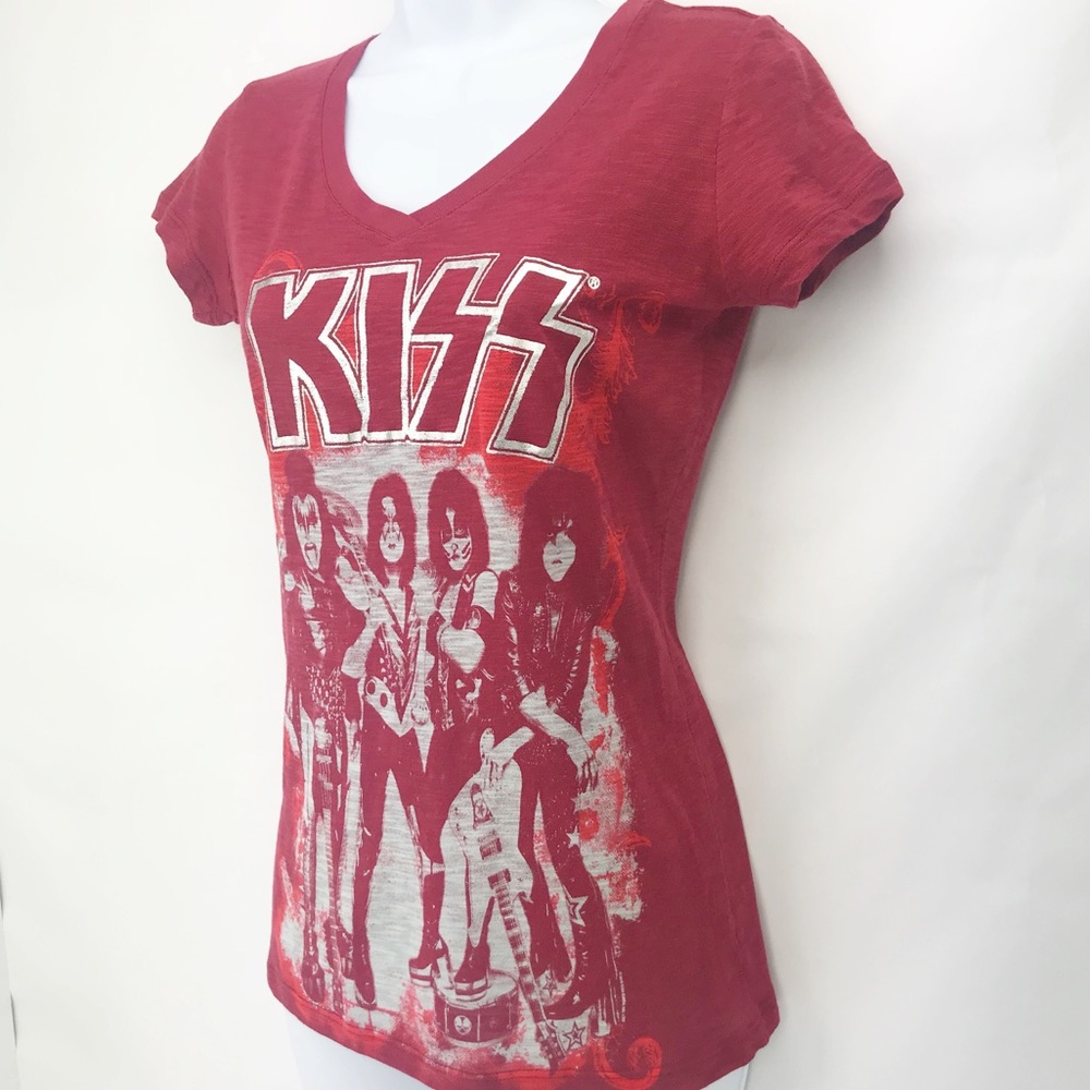 KISS Pimatee Shirt Sleeve T-Shirt Metallic Graphic